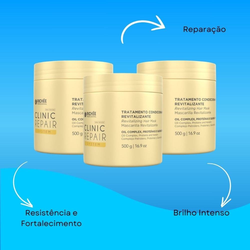 Richée Clinic Repair System Kit 3 Máscara 500g 500g 8