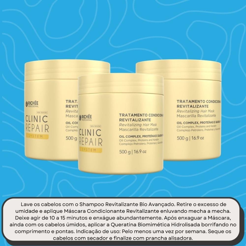 Richée Clinic Repair System Kit 3 Máscara 500g 500g 9
