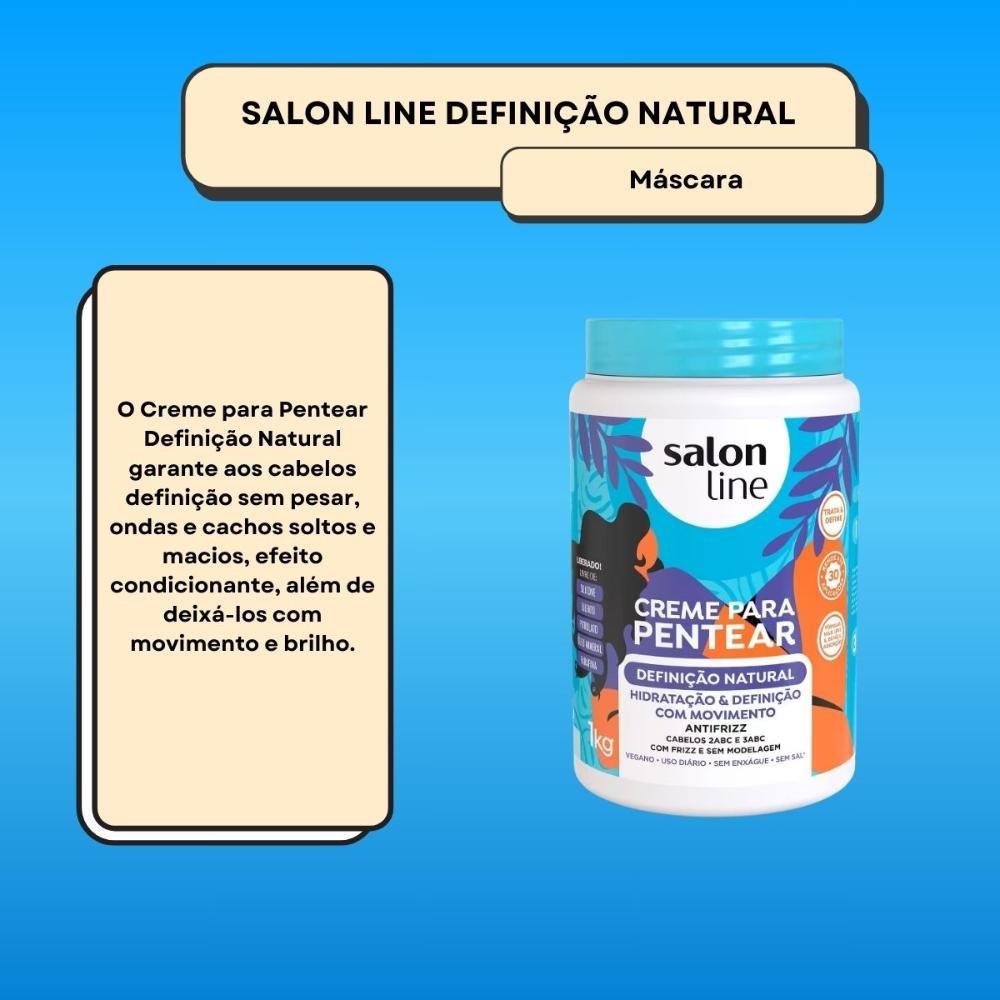 Creme de Pentear Salon Line Definição Natural 1 Kg 1kg 2