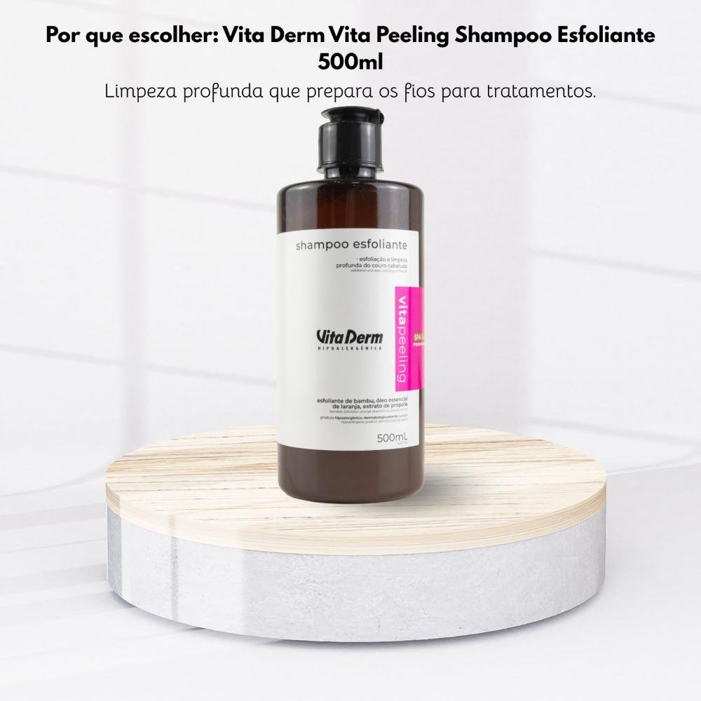 Vita Derm Vita Peeling Shampoo Esfoliante 500ml 500ml 5