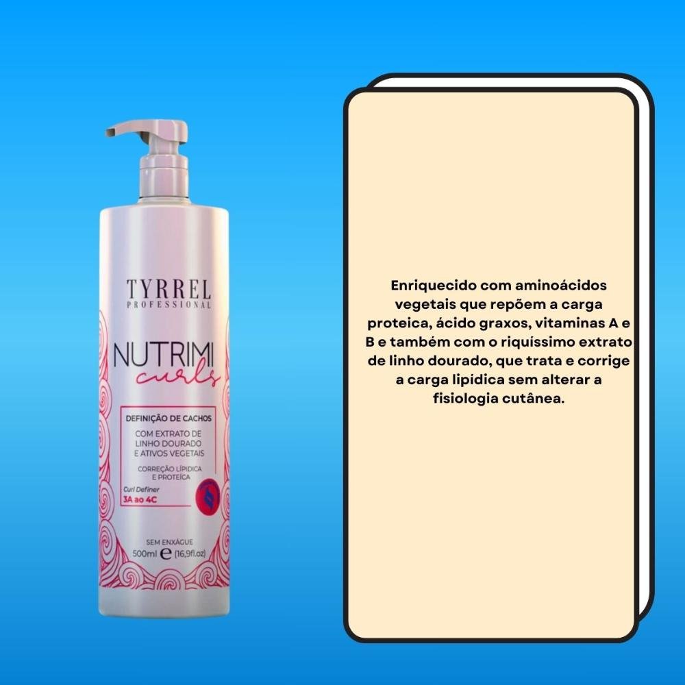 Leave-in Tyrrel Nutrimi Curls Definidor de Cachos para Cabelo Cacheado 500 ml 500ml 3