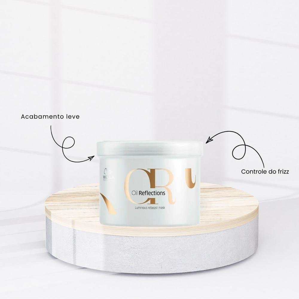 Kit Wella Oil Reflections Shampoo 250 ml + Oleo Light 100 ml + Máscara 500 ml ÚNICO 9