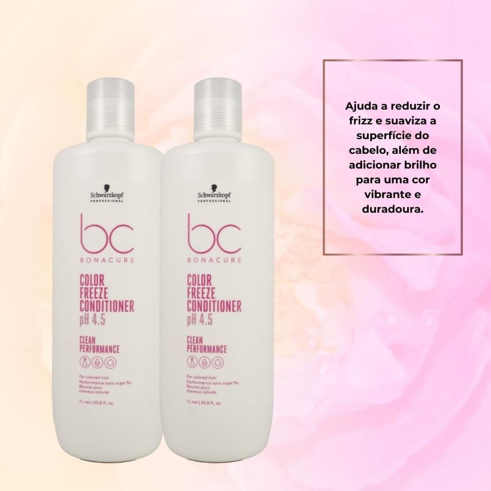 Schwarzkopf Color Freeze pH 4.5 Kit 2 Condicionador 1L ÚNICO 6