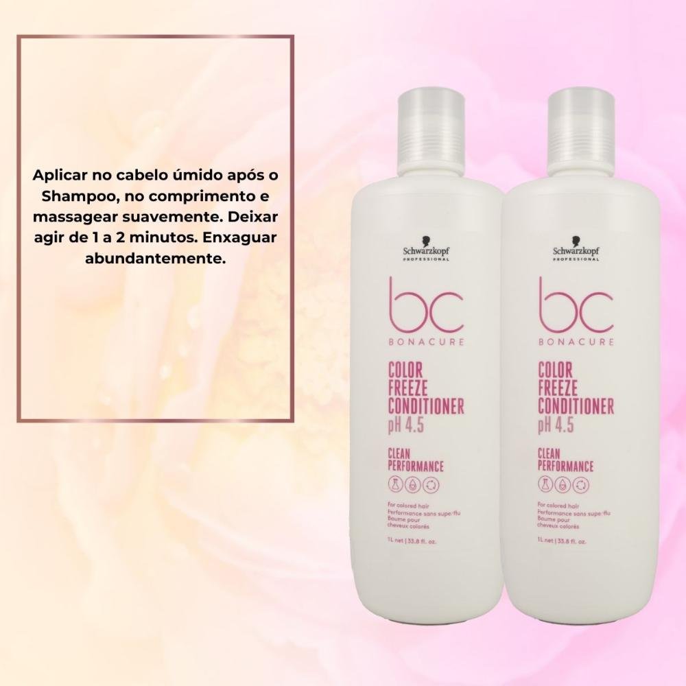 Schwarzkopf Color Freeze pH 4.5 Kit 2 Condicionador 1L ÚNICO 7
