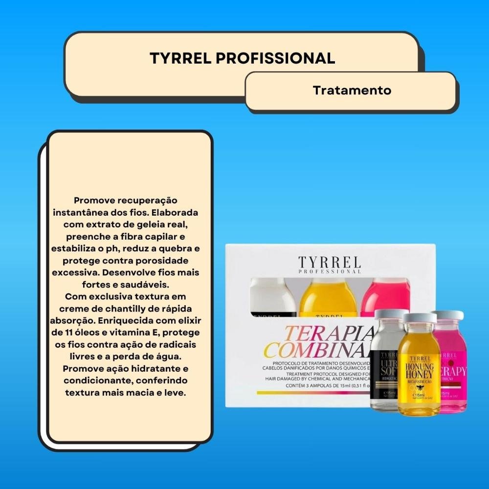 Kit Tyrrel Terapia Combinada com 3 Ampolas 15 ml ÚNICO 2
