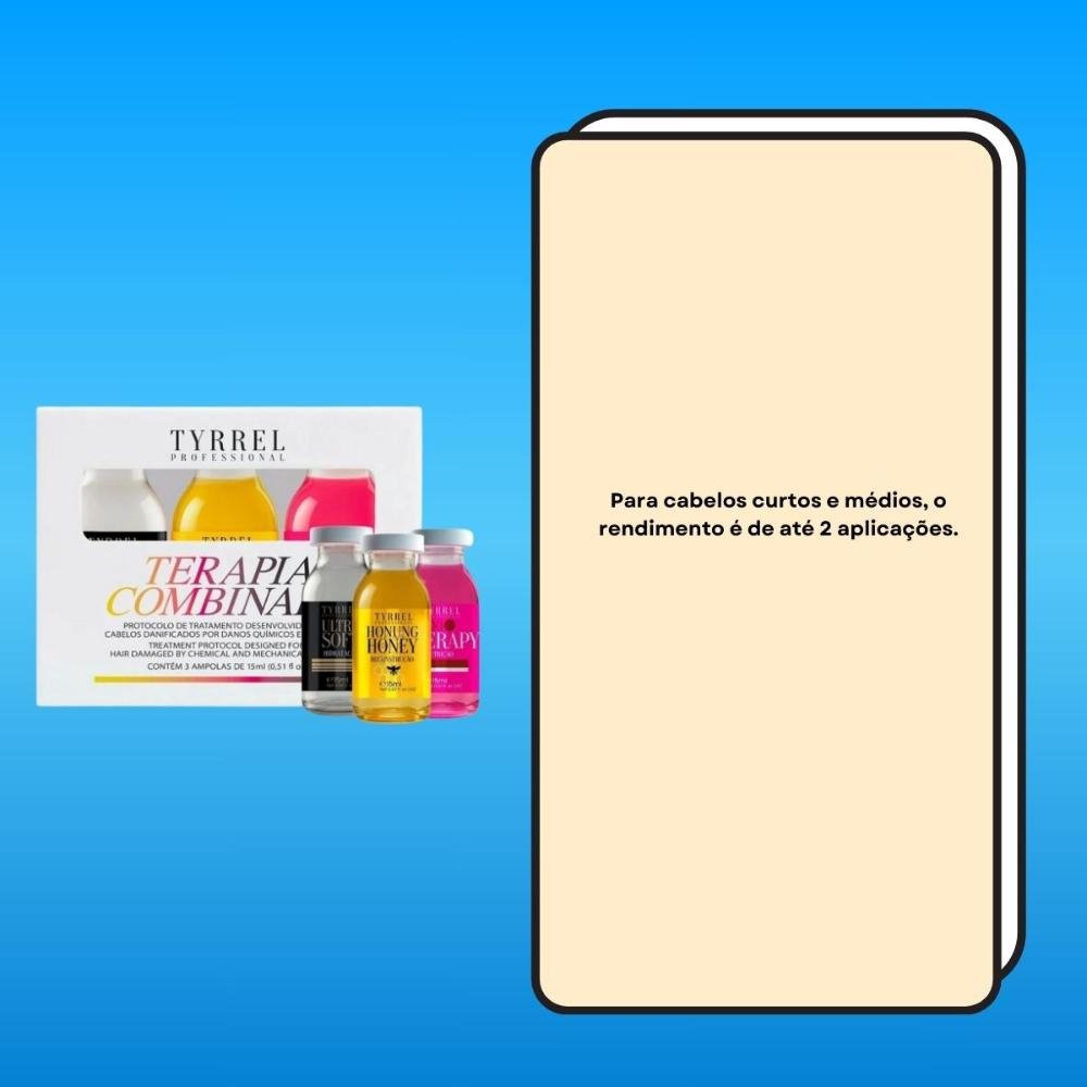 Kit Tyrrel Terapia Combinada com 3 Ampolas 15 ml ÚNICO 3