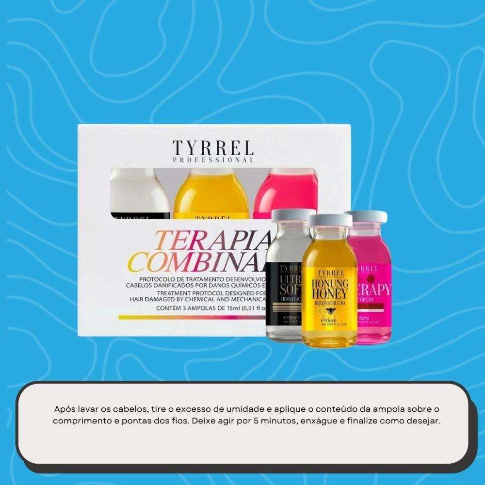 Kit Tyrrel Terapia Combinada com 3 Ampolas 15 ml ÚNICO 5