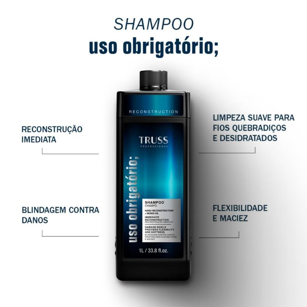 Truss Uso Obrigatório Reconstruction Shampoo 1L 1L 2
