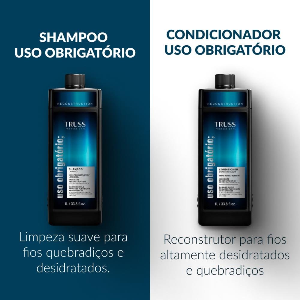 Truss Uso Obrigatório Reconstruction Shampoo 1L 1L 3