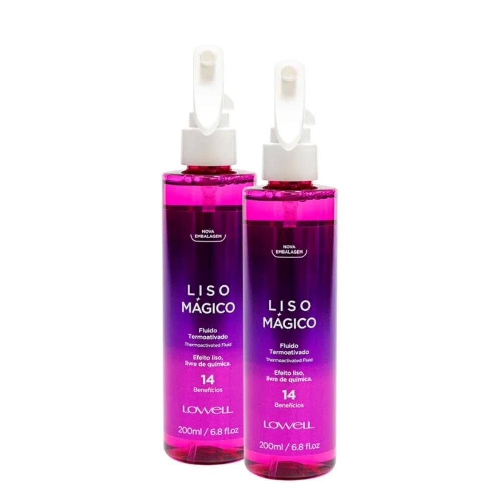Lowell Keeping Liss Liso Mágico Kit 2 Spray Termoativo 200ml