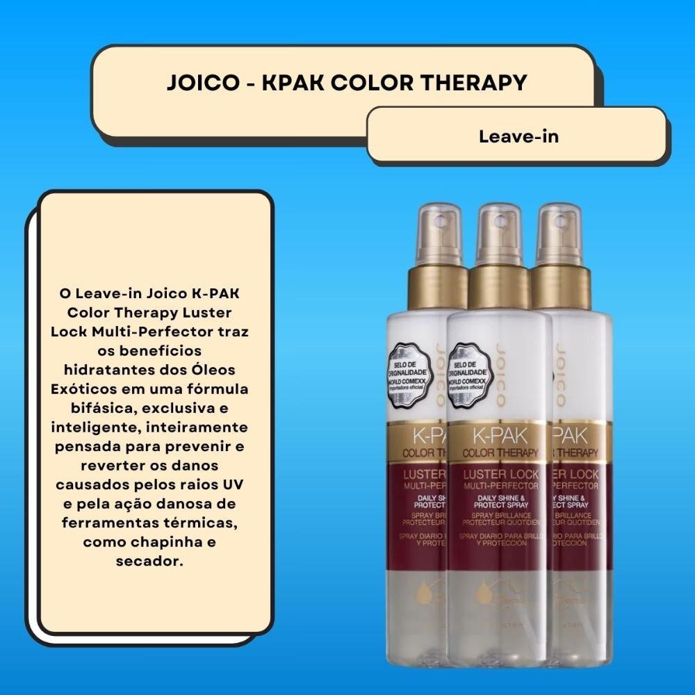 Joico K-PAK Color Therapy Luster Lock Kit 3 Leave-in 200ml ÚNICO 2