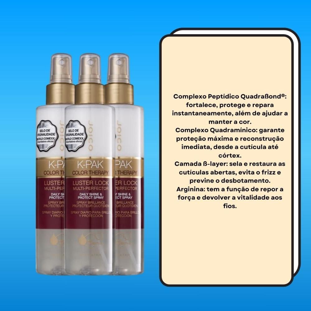 Joico K-PAK Color Therapy Luster Lock Kit 3 Leave-in 200ml ÚNICO 3