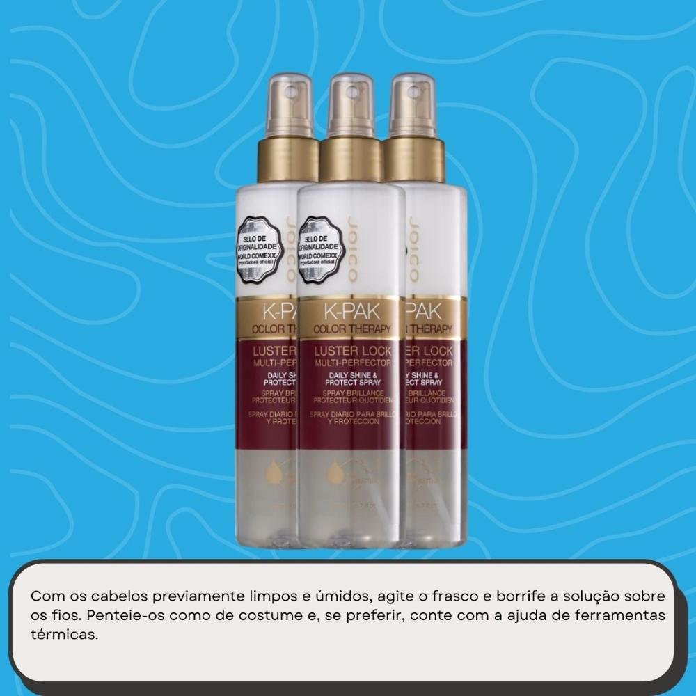 Joico K-PAK Color Therapy Luster Lock Kit 3 Leave-in 200ml ÚNICO 5