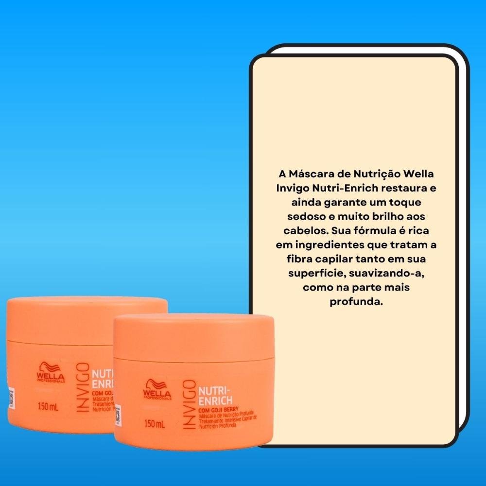Kit Wella Invigo Nutri-Enrich 2 Máscara 150 ml ÚNICO 3