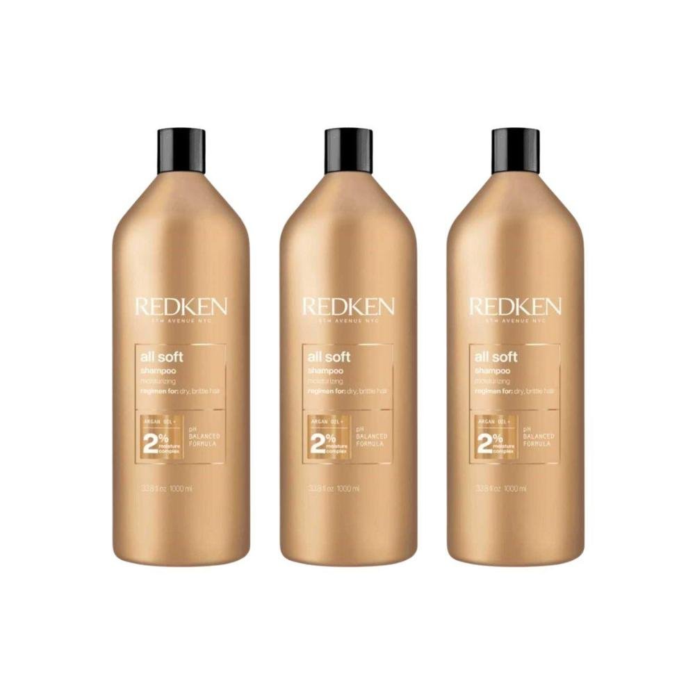 Redken All Soft Argan Oil Kit 3 Shampoo 1000ml ÚNICO 1