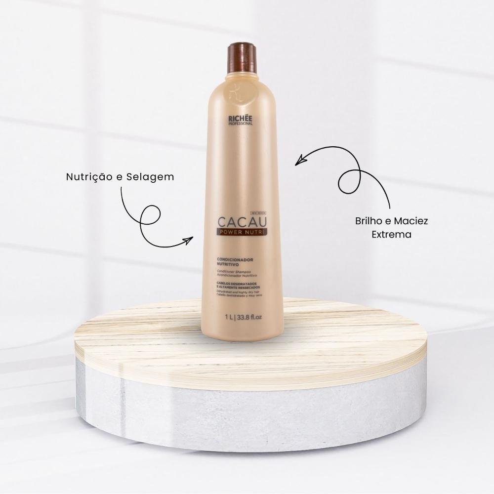 Kit Richée Cacau Power Nutri 3 Condicionador 1 Litro ÚNICO 2