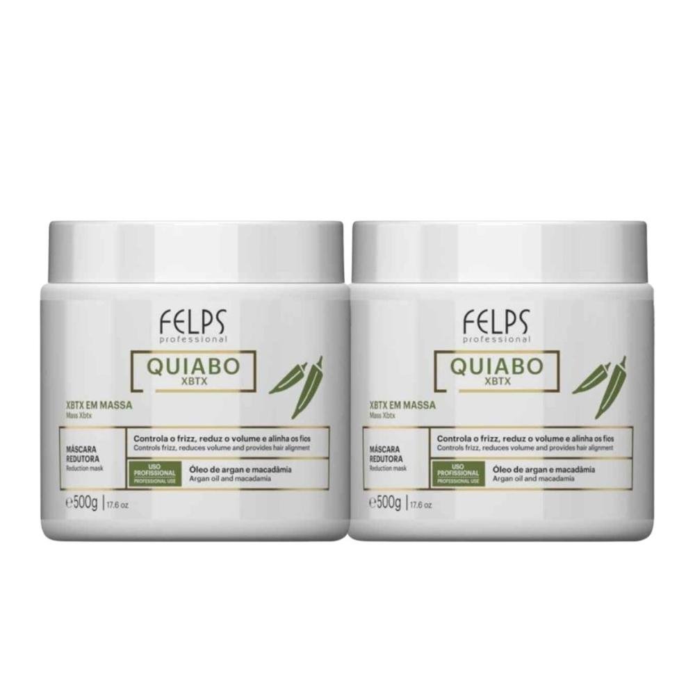Felps Quiabo XBTX Kit 2 Redutor de Volume em Massa 500g ÚNICO 1