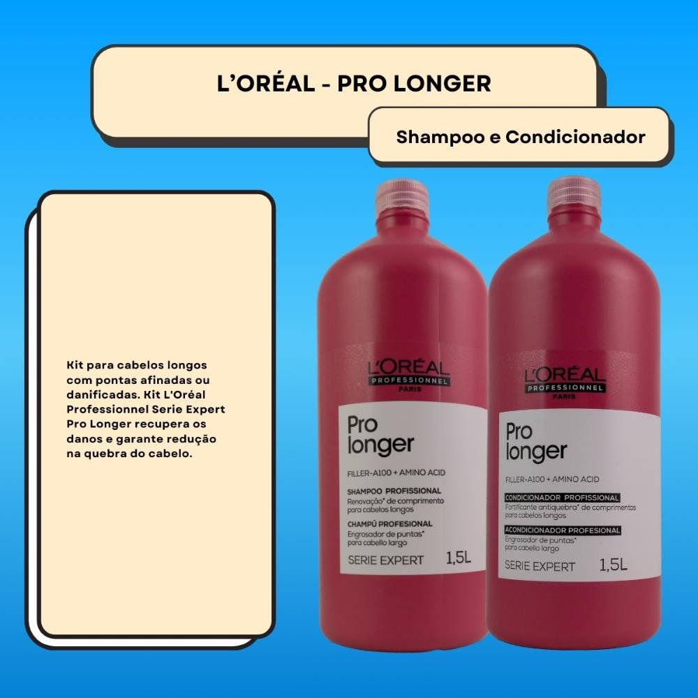 LOréal Professionnel Serie Expert Pro Longer Kit Shampoo e Condicionador 1,5L ÚNICO 2