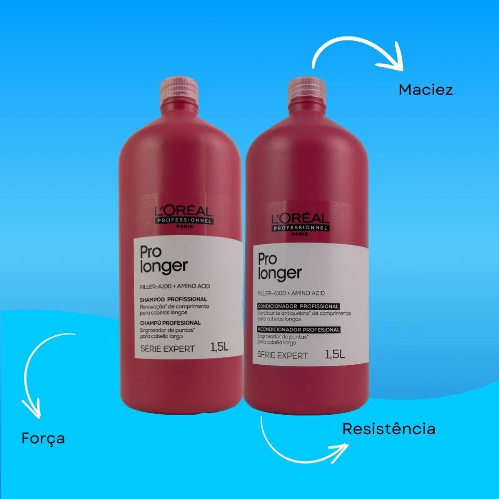 LOréal Professionnel Serie Expert Pro Longer Kit Shampoo e Condicionador 1,5L ÚNICO 4