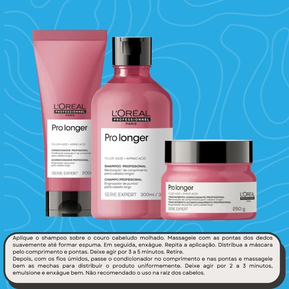 LOréal Serie Expert Pro Longer Kit Home Care (3 Produtos) ÚNICO 5