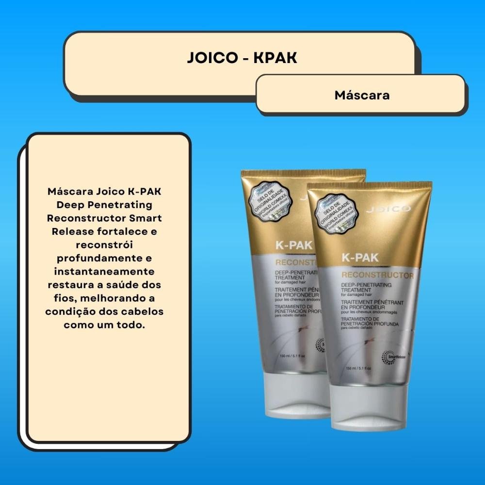Kit Joico K-PAK Deep Penetrating 2 Máscara 150 ml ÚNICO 2
