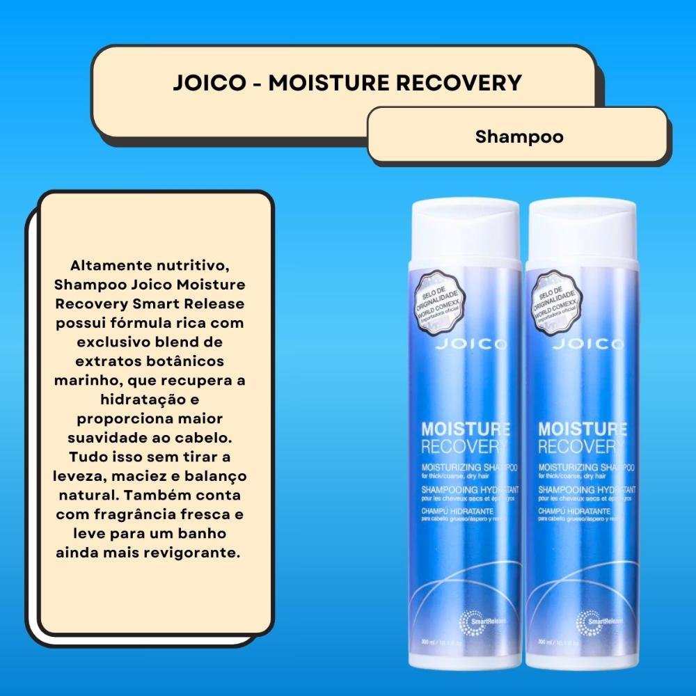 Joico Moisture Recovery Smart Release Kit 2 Shampoo 300ml ÚNICO 2