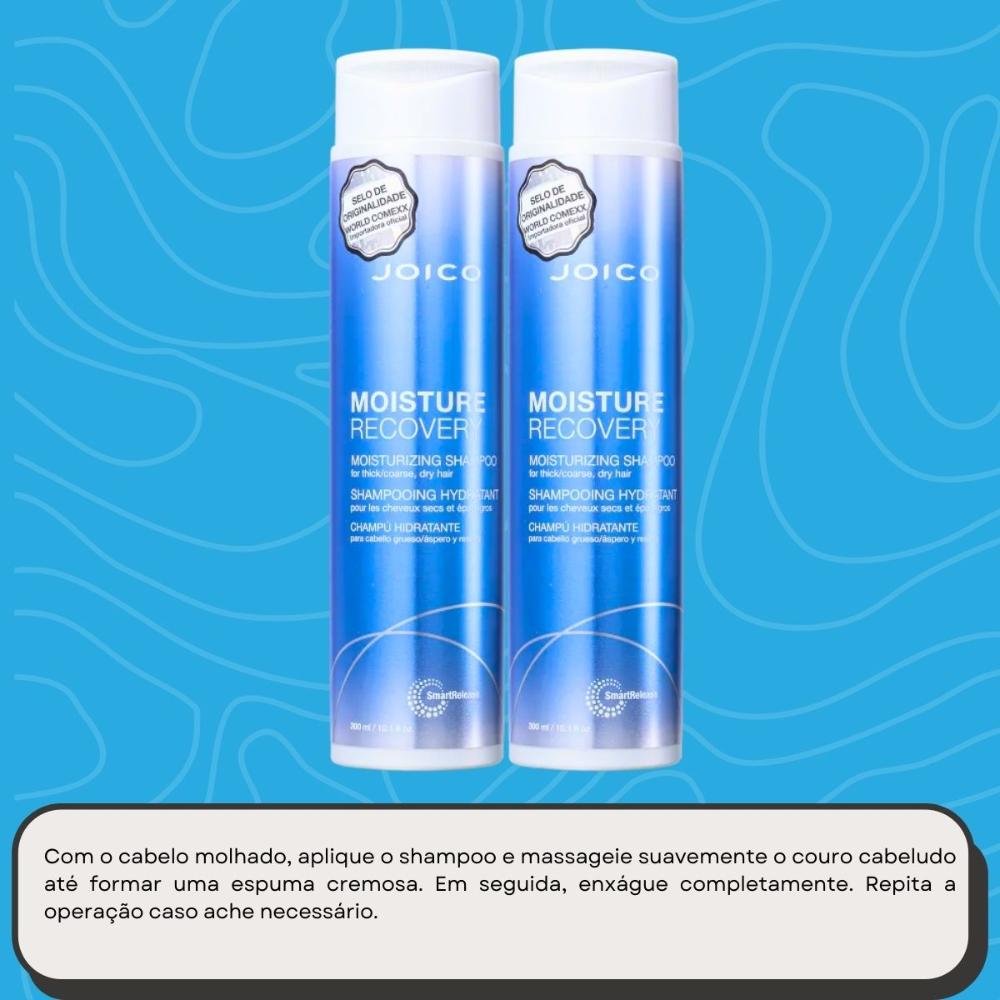 Joico Moisture Recovery Smart Release Kit 2 Shampoo 300ml ÚNICO 5