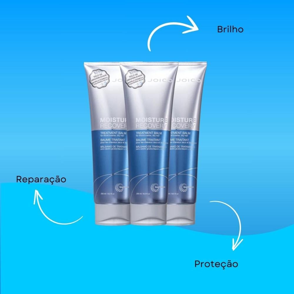 Joico Moisture Recovery Treatment Balm Kit 3 Máscara 250ml ÚNICO 4