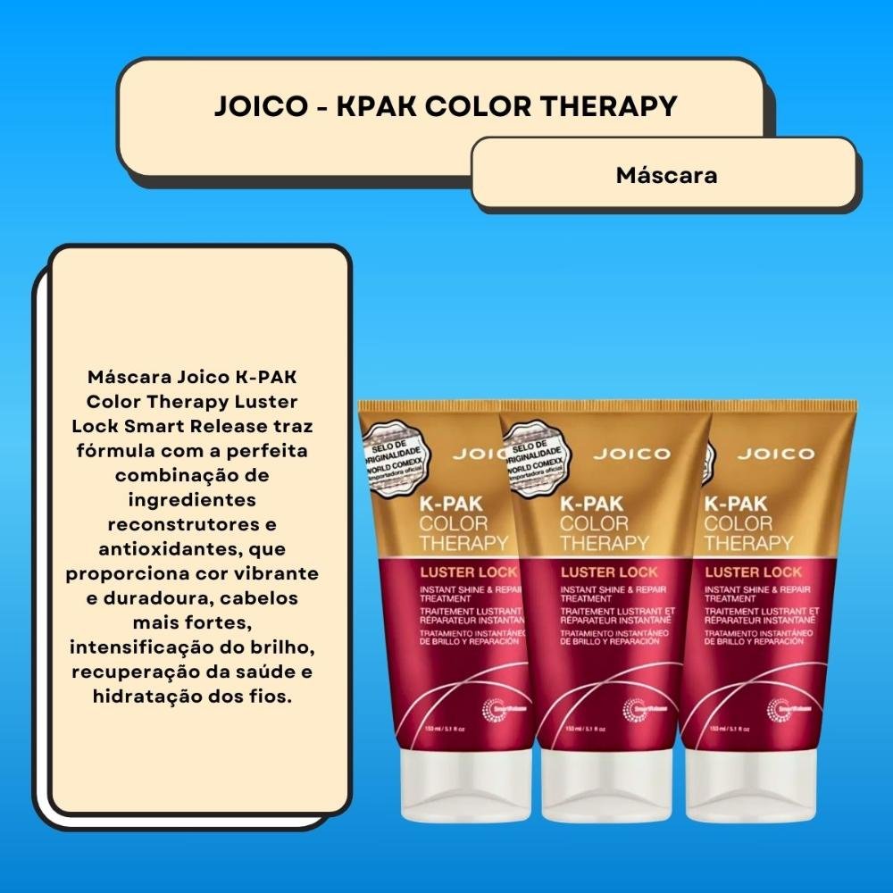 Joico K-PAK Color Therapy Luster Lock Kit 3 Máscara 150ml ÚNICO 2