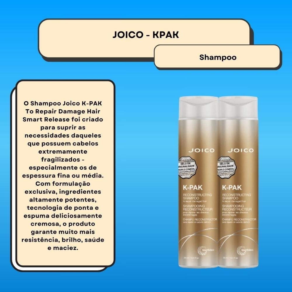 Joico K-PAK Kit 2 Shampoo 300ml ÚNICO 2