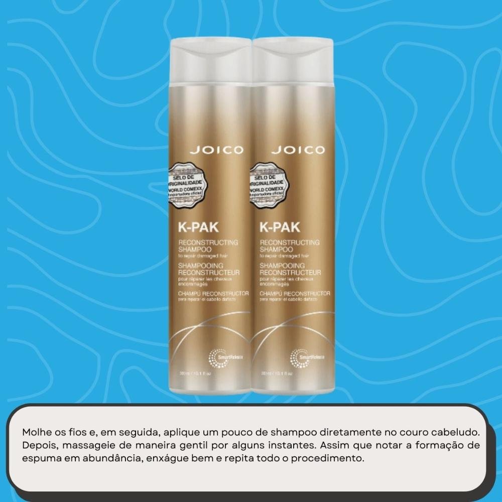 Joico K-PAK Kit 2 Shampoo 300ml ÚNICO 5