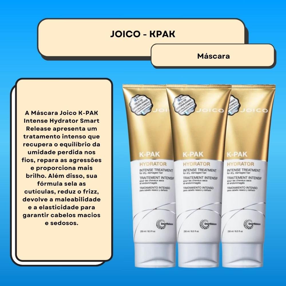 Joico K-PAK Intense Hydrator Kit 3 Máscara 250ml ÚNICO 2