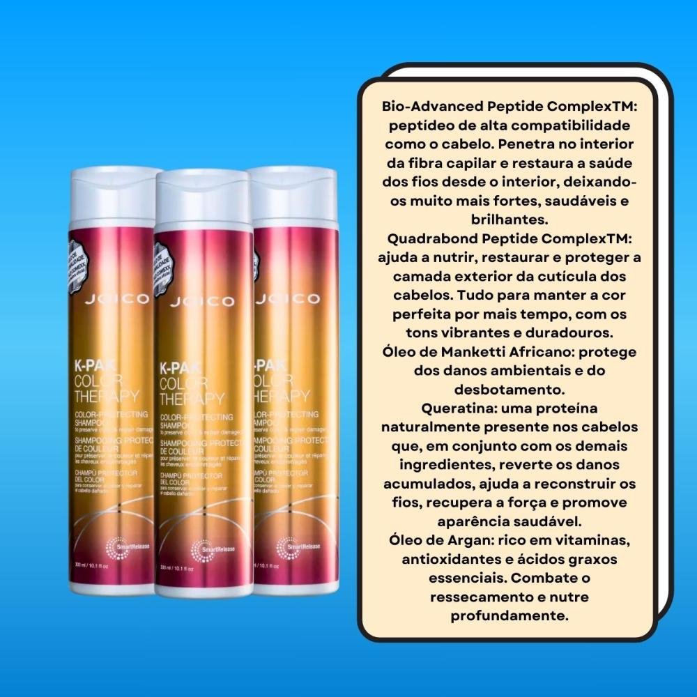 Kit Joico K-PAK Color Therapy 3 Shampoo 300 ml ÚNICO 3