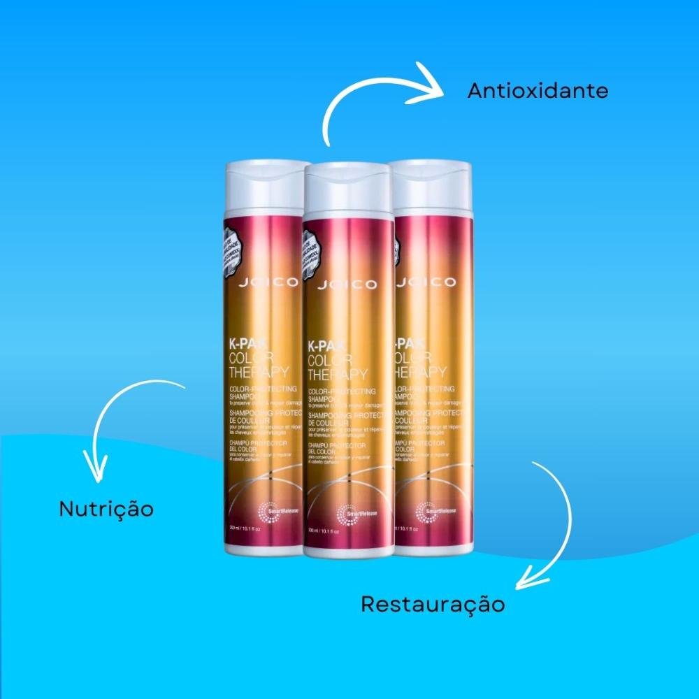 Kit Joico K-PAK Color Therapy 3 Shampoo 300 ml ÚNICO 4