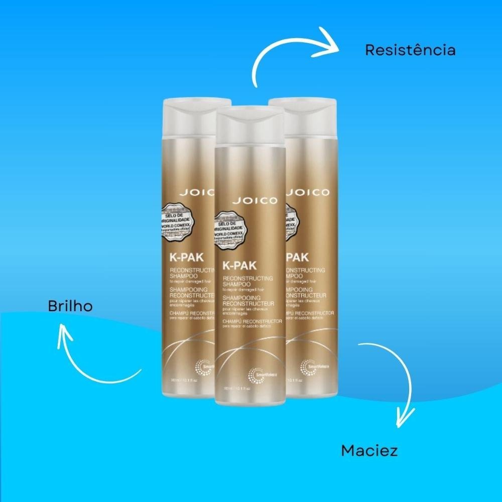 Joico K-PAK Kit 3 Shampoo 300ml ÚNICO 4