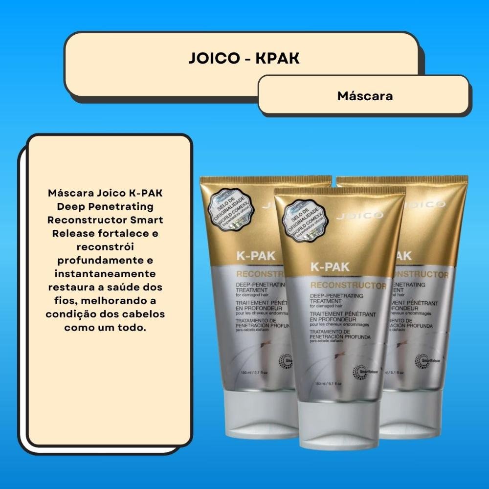 Kit Joico K-PAK Deep Penetrating 3 Máscara 150 ml ÚNICO 2