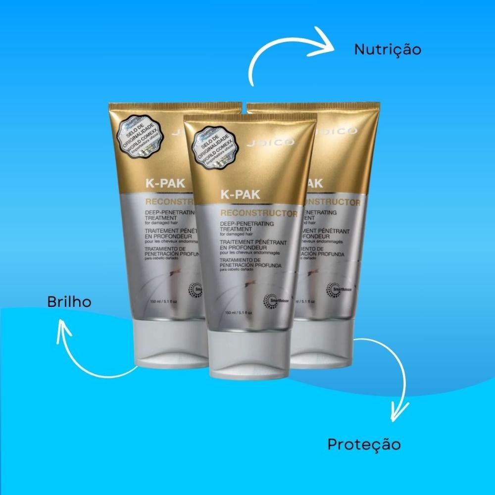 Kit Joico K-PAK Deep Penetrating 3 Máscara 150 ml ÚNICO 4