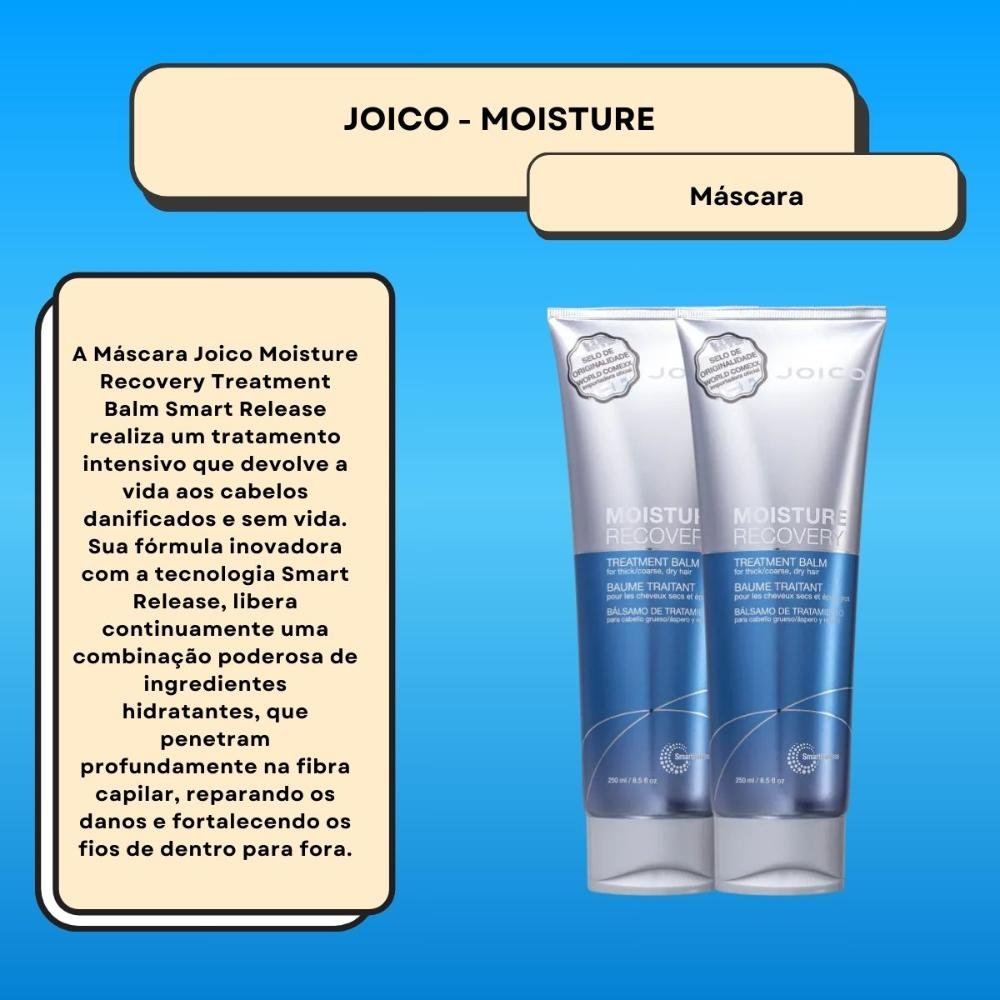 Joico Moisture Recovery Treatment Balm Kit 2 Máscara 250ml ÚNICO 2