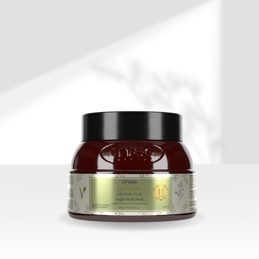 Three Therapy Organic Clay Argila Verde Máscara 250g 250g 3