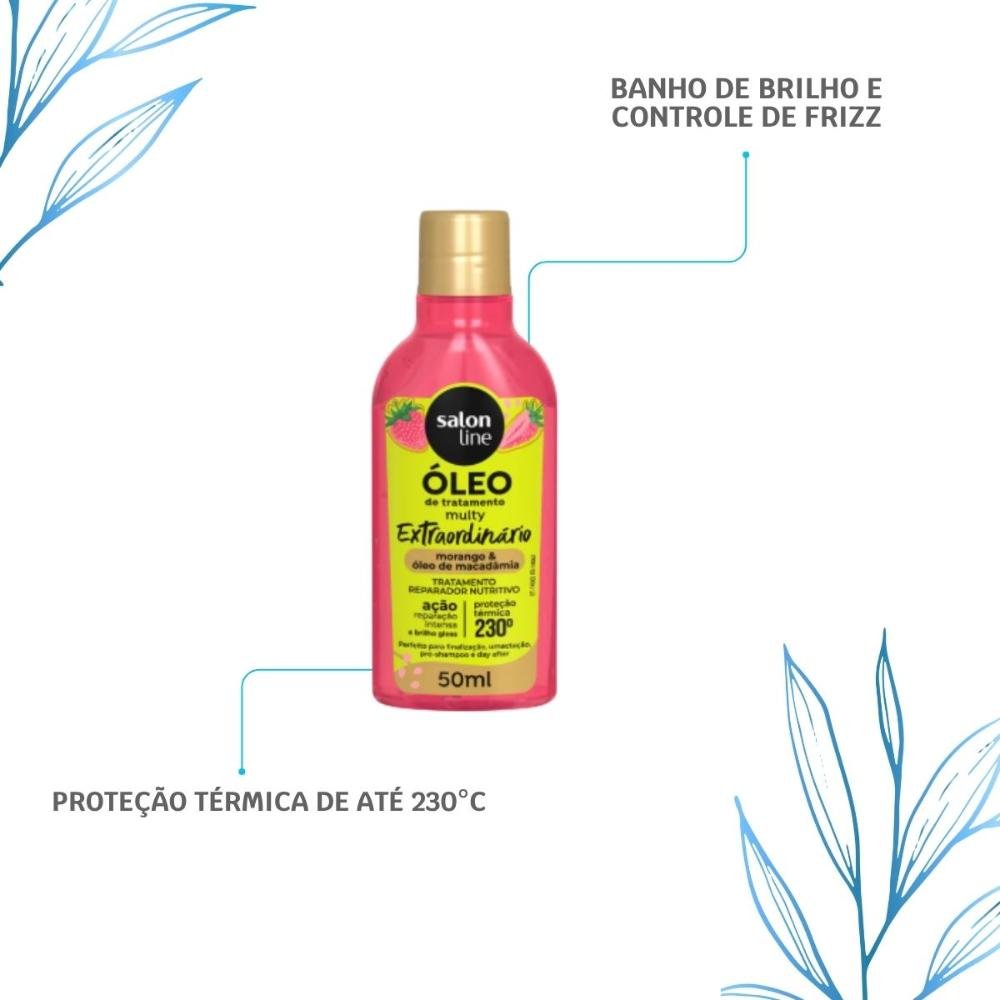 Salon Line Cachos dos Sonhos Multy Morango Óleo 50ml 50ml 4