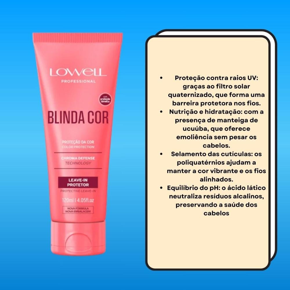 Lowell Blinda Cor Leave-in Protetor 120ml 120ml 3