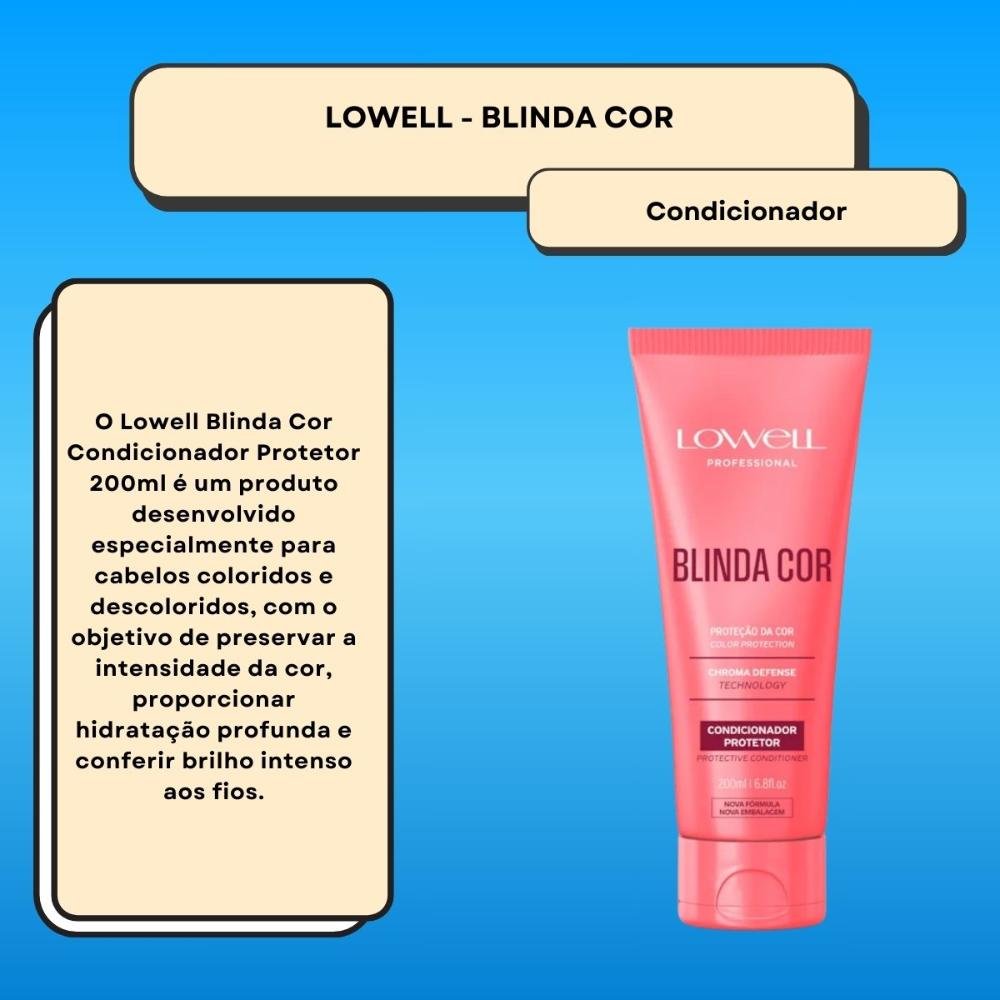 Lowell Blinda Cor Condicionador Protetor 200ml 200ml 2