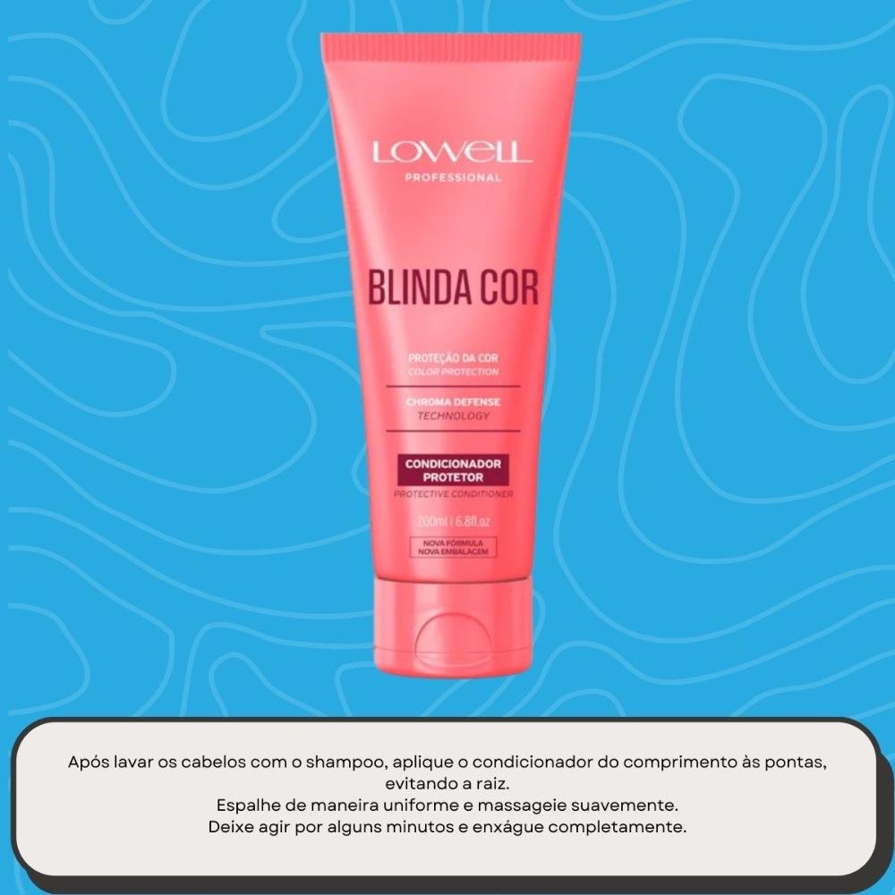 Lowell Blinda Cor Condicionador Protetor 200ml 200ml 5