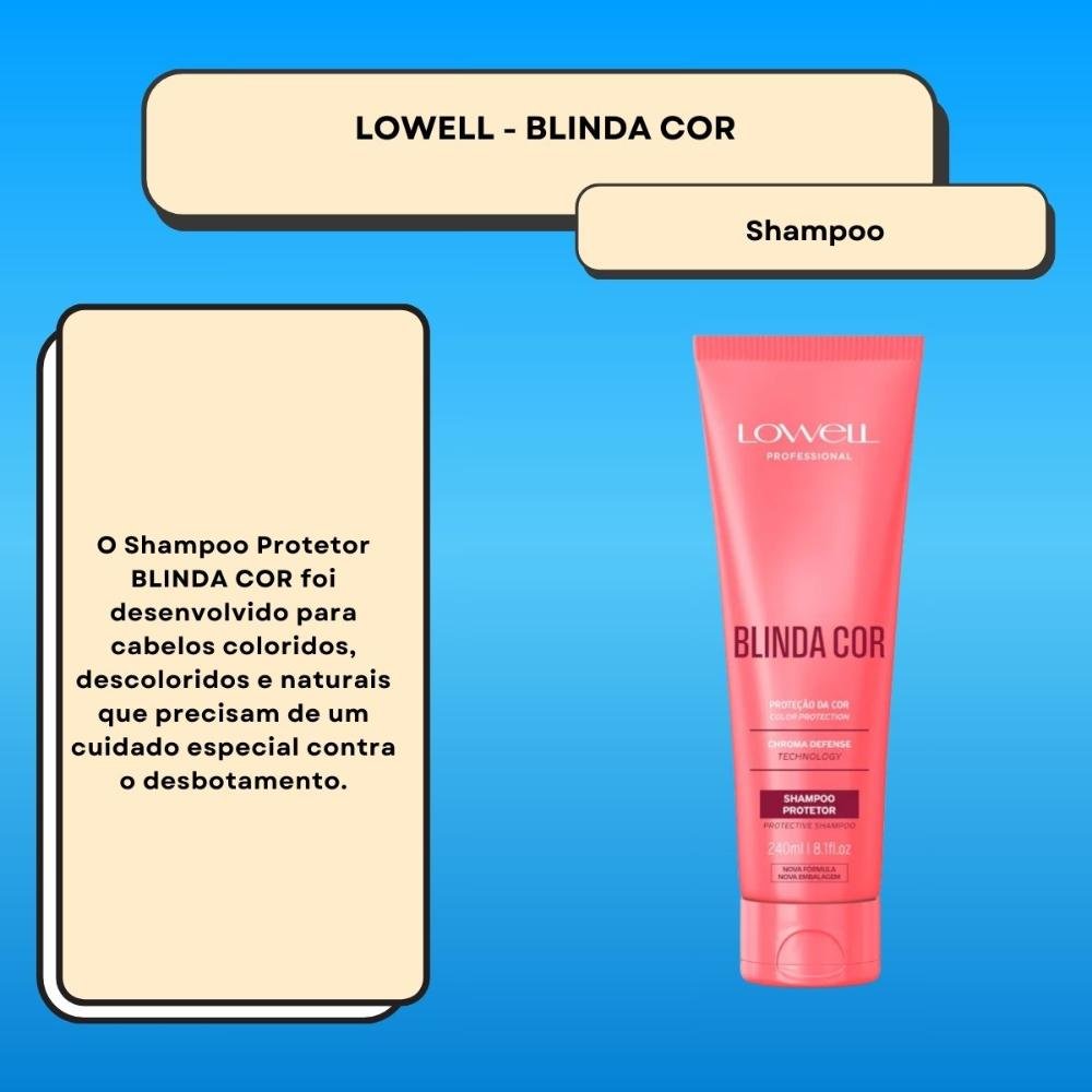 Lowell Blinda Cor Shampoo Protetor 240ml 240ml 2