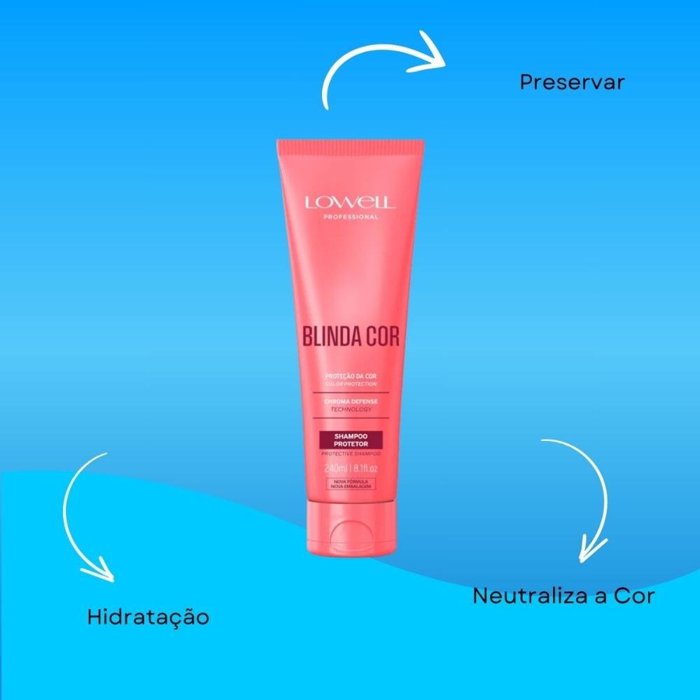 Lowell Blinda Cor Shampoo Protetor 240ml 240ml 4