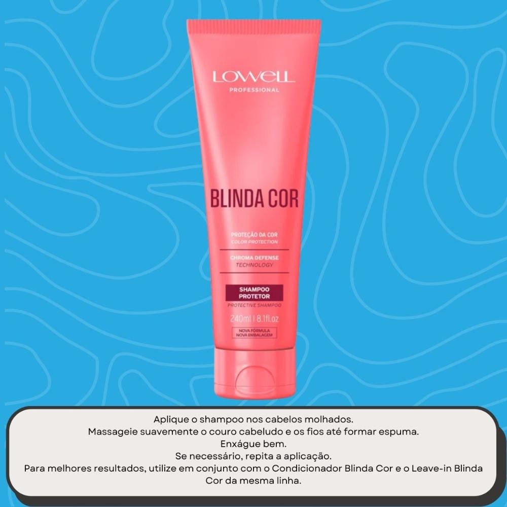 Lowell Blinda Cor Shampoo Protetor 240ml 240ml 5
