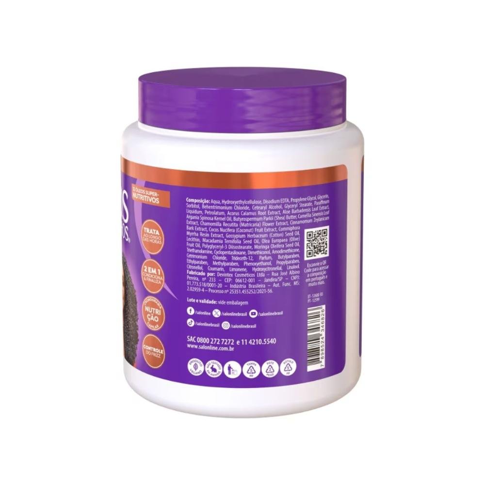 Ativador de Cachos Salon Line S.O.S Cachos Super Oleos para Cabelo Cacheado 1 Litro 1L 3
