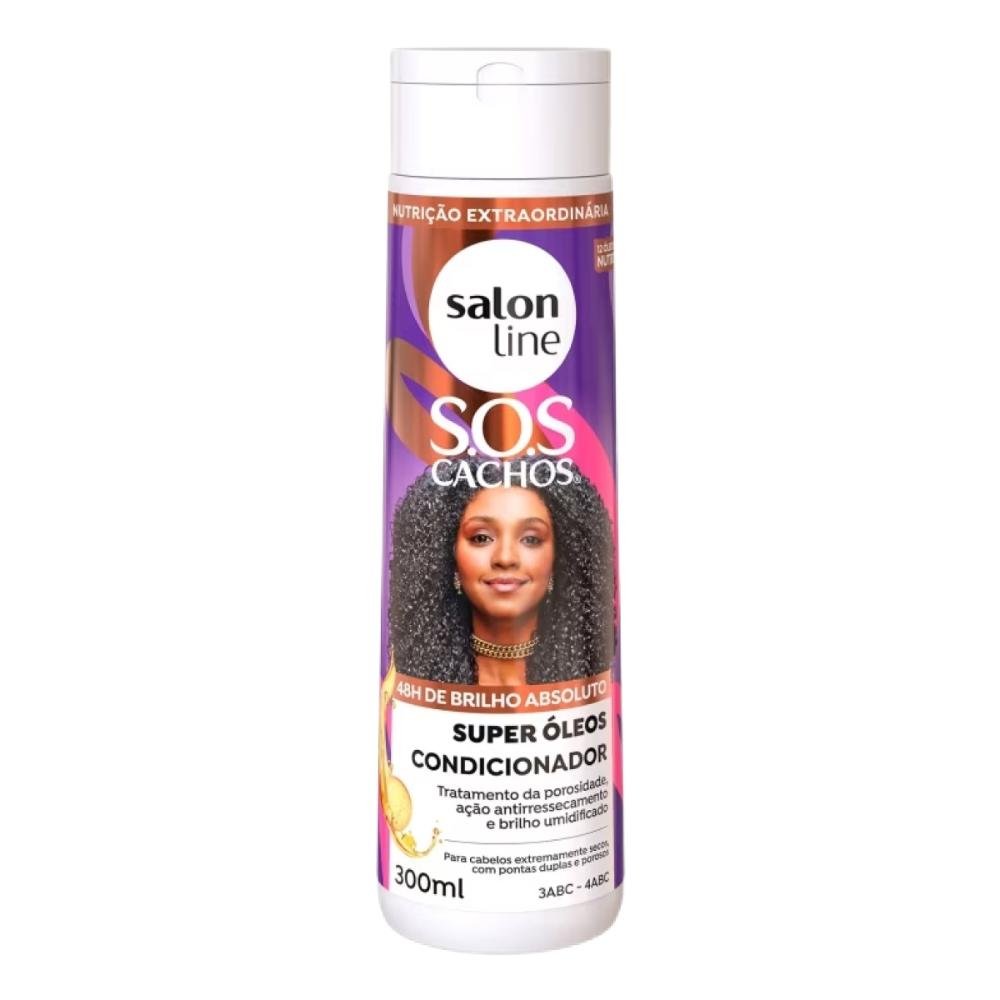Condicionador Salon Line S.O.S Cachos Super Oleos Cabelo Cacheado 300 ml 300ml 6
