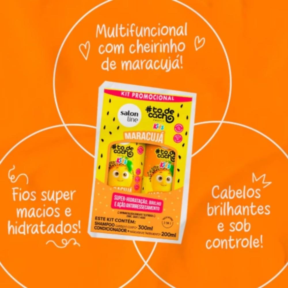 Salon Line #todecacho Maracujá Kit Shampoo e Condicionador ÚNICO 4