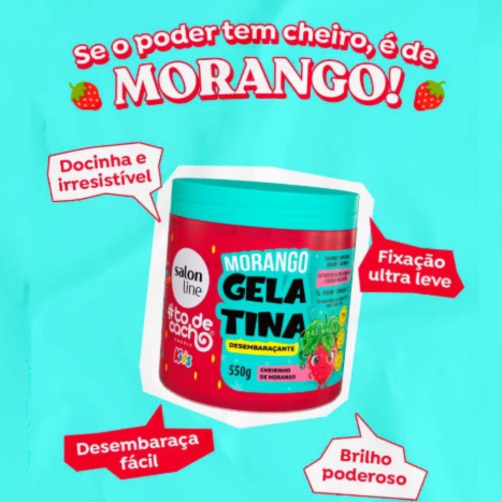 Salon Line #todecacho Kids Morango Gelatina 550 g 550g 3